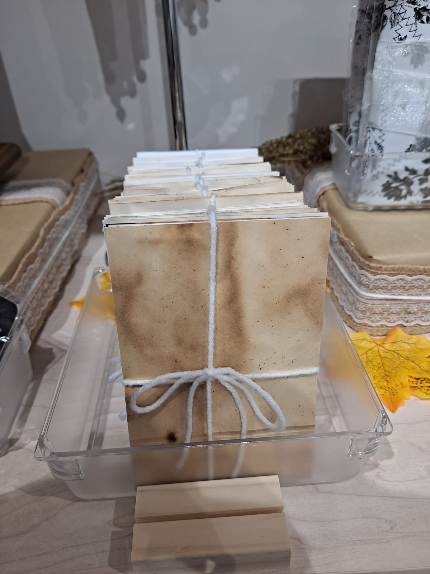 Mini Coffee Stained Paper Stacks (3 Stacks per Order) - Hustle & Purpose NYC