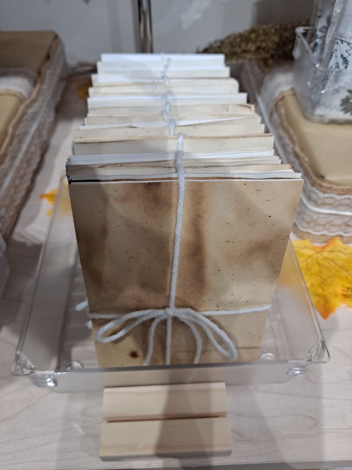 Mini Coffee Stained Paper Stacks (3 Stacks per Order) - Hustle & Purpose NYC