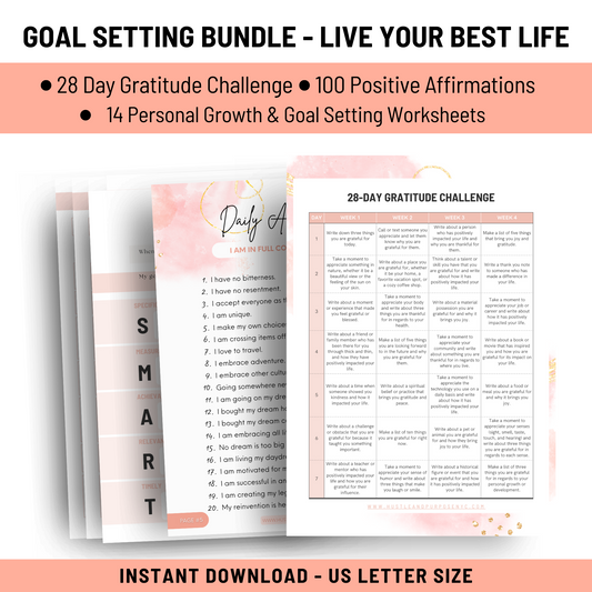 Goal Setting Bundle- Live Your Best Life