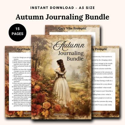 Autumn Journaling Bundle - A5 Printable Journal Pages