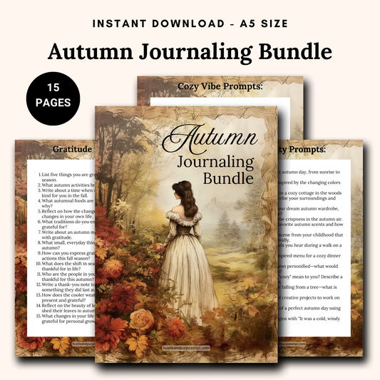 Autumn Journaling Bundle - A5 Printable Journal Pages