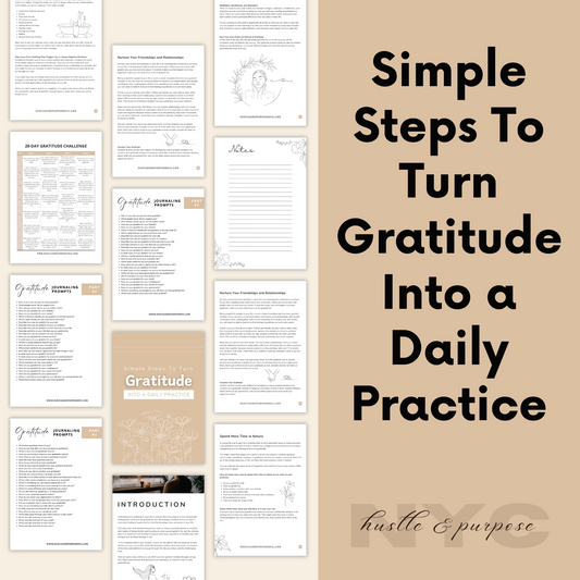 Daily Gratitude Bundle - Simple Steps to Turn Gratitude Into a Daily Practice
