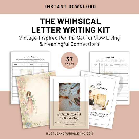 The Whimsical Letter Writing Kit – Vintage-Inspired Pen Pal Set for Slow Living and Meaningful Connections