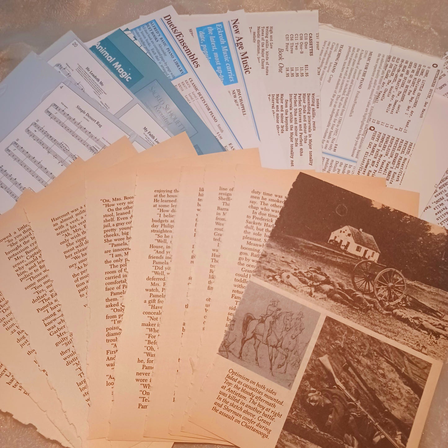Large Collage Kit - Ephemera Kit - Vintage Paper Bundle Journaling Kit