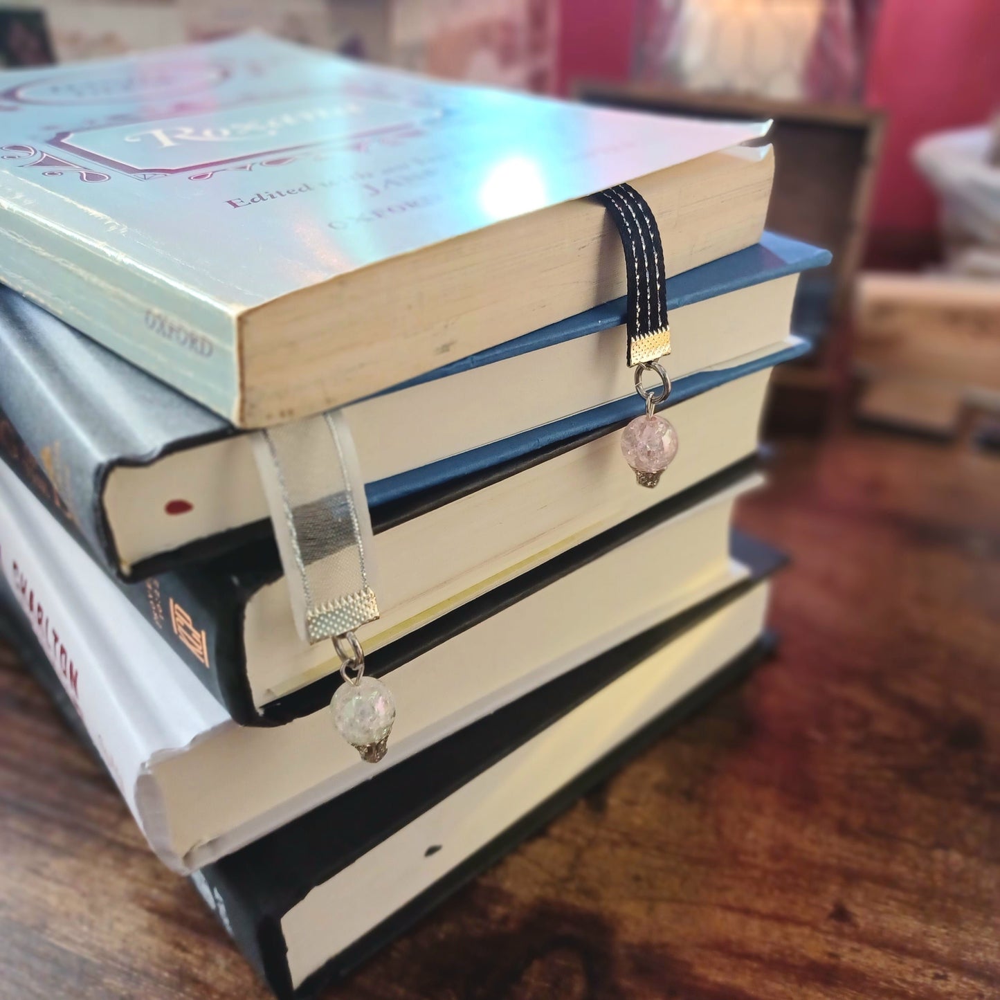 White Lace Ribbon Bookmark